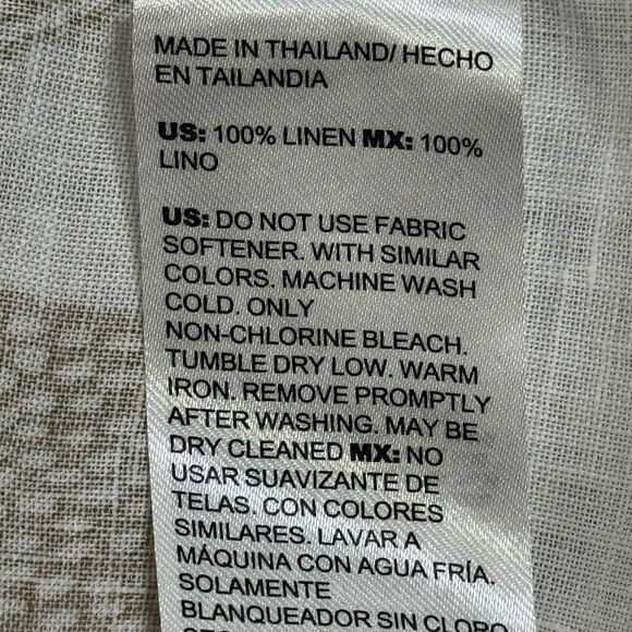 CHICO’S LINEN ETCHED LEAF TUNIC - Picture 8 of 8